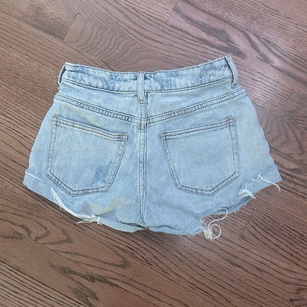 Light blue pac sun jean shorts🌊🥥🥂